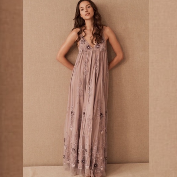 Anthropologie x BHLDN Jules Beaded Maxi Dress - Picture 1 of 5